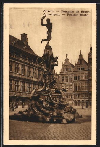 Cpa antwerpen fontein - fontein, brabo