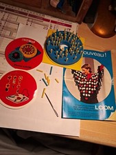 Metier A Tricoter , Tisser Des Fleurs ."inox Loom" Avec Mode D’emploi  Vintage .