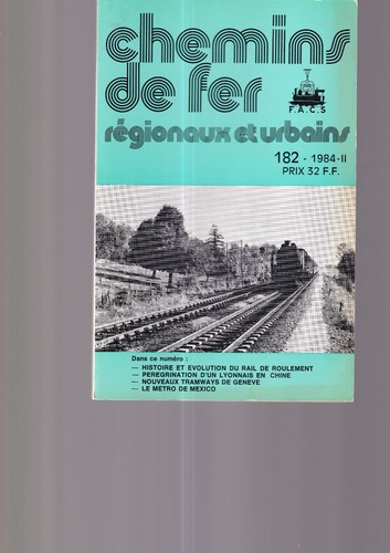 Chemins fer reg urbains - reg.,