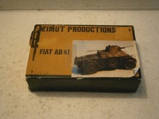 MAQUETTE RESINE BLINDES A ROUES FIAT AB 41 ADV AZIMUT PRODUCTIONS WW2 1/35
