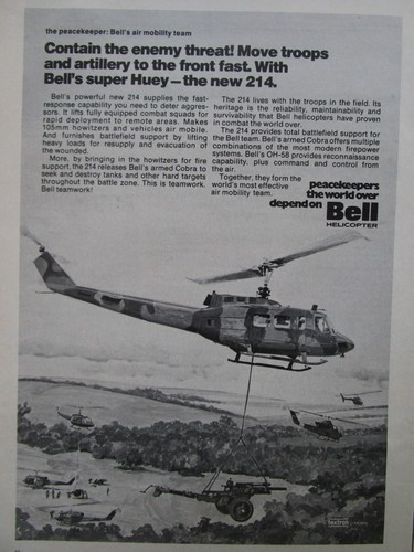 1974 pub bell helicopter - bell,
