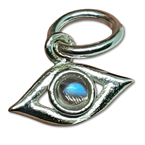 Evil eye moonstone tiny - evil,