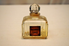 Vintage Bellodgia Caron Baccarat Parfum Bouteille Vide Clair Verre Avec Label