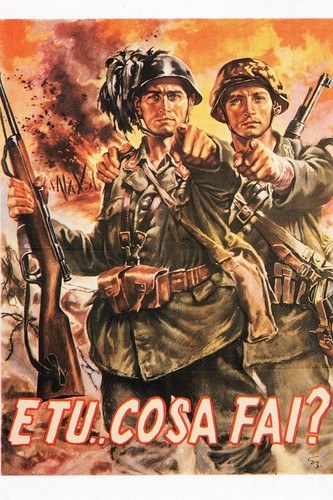 Ww2 photo affiche italienne - affiche,