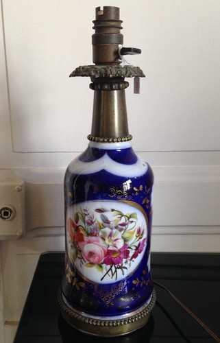 Belle lampe xixéme porcelaine - xixéme,