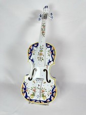 Très Beau Violon En Faïence De Desvres
