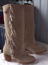 Bottes daim camel souples .T37  (TI/Y/V) D