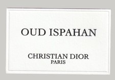 Carte publicitaire - advertising card - Oud Ispahan de Christian Dior 