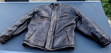 VESTE-MOTO en cuir "SOUBIRAC" - Taille XL