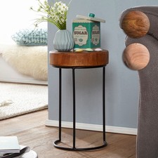 FineBuy Table d'appoint Bois