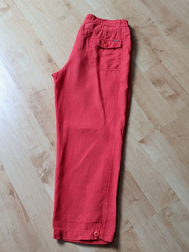 Pantalon pantacourt rouge mat - pantalon,