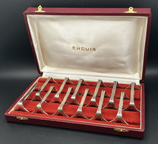 12 porte-couteaux en métal argenté Ercuis dans leur écrin