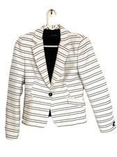 Veste femme rayée noir et