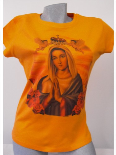 Shirt femme orange avec - en,