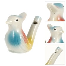  Sifflets d'eau créatifs en porcelaine pour oiseaux, jouets de bain musicaux