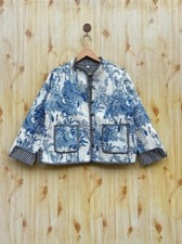 Neuf Bleu Floral Coton