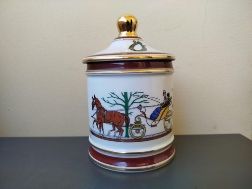 Pot tabac porcelaine - pot, à