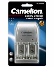 Chargeur Camelion BC-904 = Accus rechargeable NiMH R3 AAA / R6 AA / 2 accus 9V