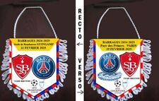 fanion football BARRAGES C1 PSG PARIS VS BREST FEVRIER 2025