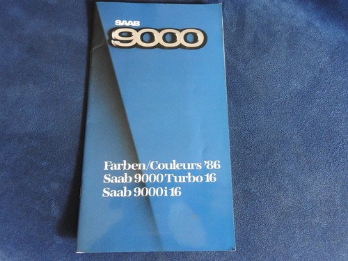 Catalogue saab 9000 turbo 16 - catalogue,