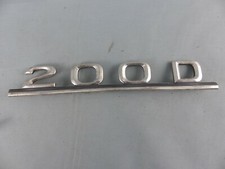 MERCEDES 200 D sigle monogramme insigne logo emblème badge capot hayon en ALU