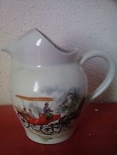 ANCIEN TRES BEAU BROC PICHET EN CERAMIQUE LONGCHAMP 1950 FRANCE