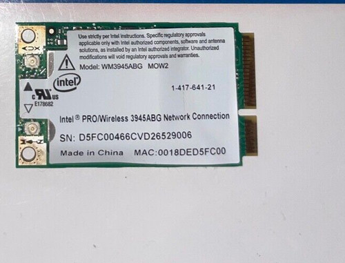 Carte wifi intel pro wireless - wifi,