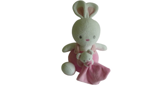Doudou peluche lapin son - et,