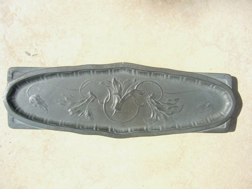 Plateau art nouveau étain - plateau,