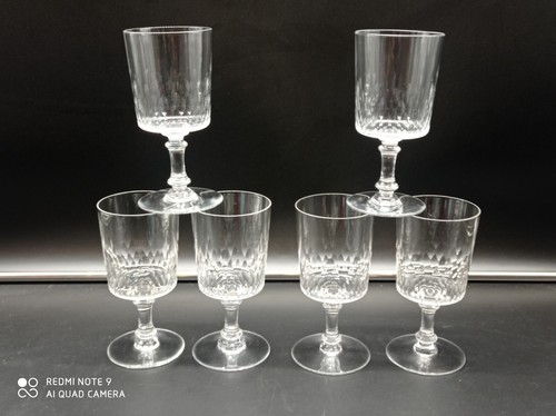 Verres eau cristal de - 6, à