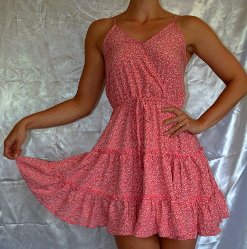 Robe rose clair fleurs - rose,
