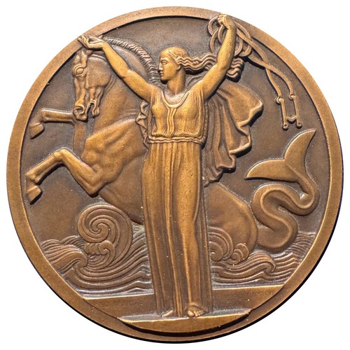 Médaille bronze art déco - médaille, "