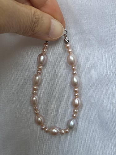 Bracelet véritables perles - en,