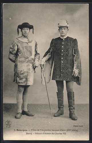 Cpa bourges fêtes de - bourges,,