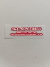 Patch  Ligue Des Champions Flocage France PSG Paris Finale Munich 2025