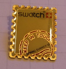 PIN'S SWATCH KEEP IN TOUCH SPRING SUMMER 92 WATCH MONTRE SWISS vintage pin