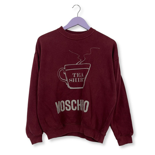 Sweat moschino bordeaux col - bordeaux, À