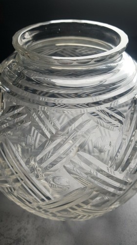 Vase boule art déco verre - vase, ou