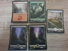Lot de 5 terrains Zendikar "Magic the Gathering"