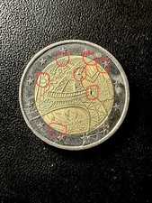 RARE PIECE 2 EUROS COMMÉMORATIVE JO 2024 FAUTÉE