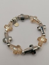 SWAROWSKI Bracelet Cristaux SWAROVSKI sur Métal Argenté. 