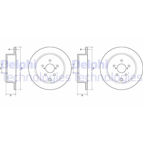 Disques frein delphi - disques,