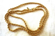 Superbe collier torsadé Monet en plaqué