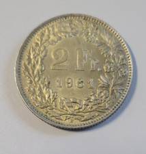 2 francs suisse argent Helvetia debout 1961 B (226)