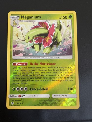 Carte pokémon méganium - pokémon,