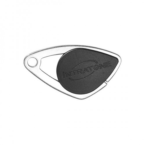 Badge électronique inox noir
