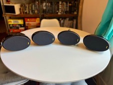 Four Black KEF Egg HTS 3001SE