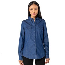 Camicia Femme Effet Jean Bleu