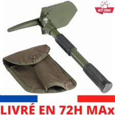Mini Pelle Pliante Multifonction Scie Pioche Hache Survie Camping Randonnée Jard