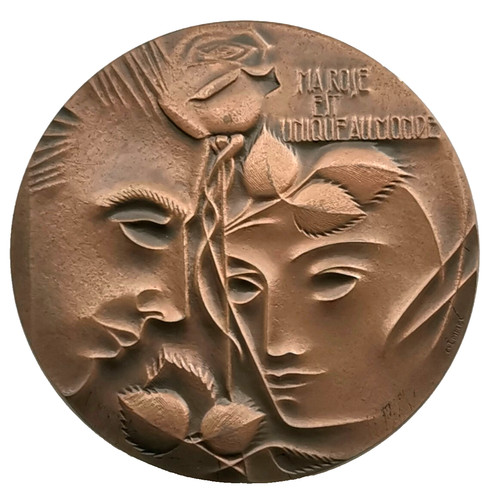 Med 223 médaille amour - médaille, d'amour